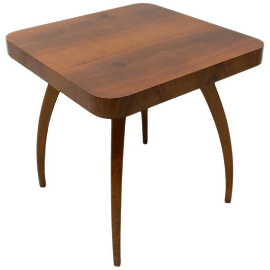 Walnut Spider Table H-259 by Jindrich Halabala, Czechoslovakia, 1950s