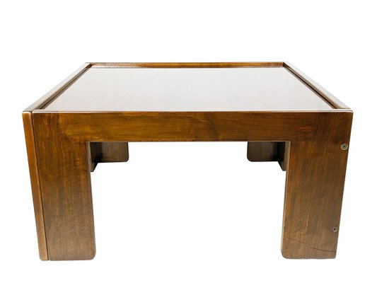 Walnut Square Coffee Table by Afra & Tobia Scarpa for Cassina, 1967-RD-1806978