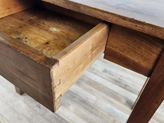 Walnut Table with Drawer, 1890s-ZUW-1811412