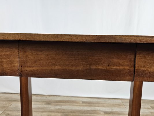 Walnut Table with Drawer, 1890s-ZUW-1811412