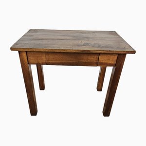 Walnut Table with Drawer, 1890s-ZUW-1811412