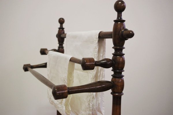 Walnut Towel Rack, 1930s-KNM-895626