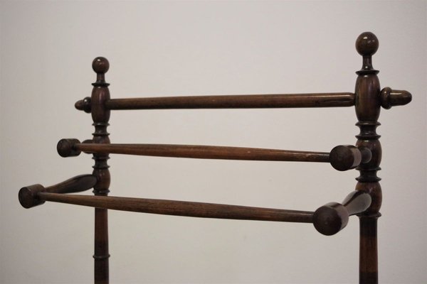 Walnut Towel Rack, 1930s-KNM-895626