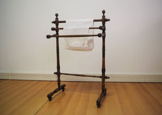 Walnut Towel Rack, 1930s-KNM-895626