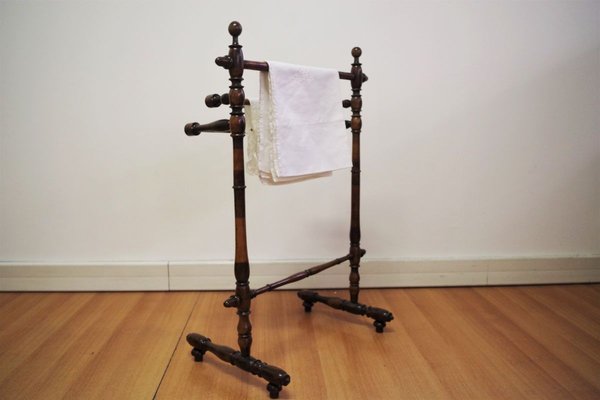 Walnut Towel Rack, 1930s-KNM-895626