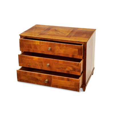 Walnut Veneer Chest of Drawers-GCQ-1388101