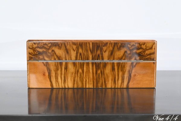 Walnut Veneer Cigar Box from Lemaire, Paris, 1920s-RVK-1701944