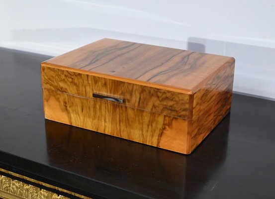 Walnut Veneer Cigar Box from Lemaire, Paris, 1920s-RVK-1701944