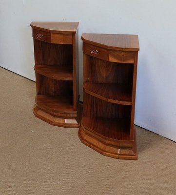 Walnut Veneer Corner Cabinets, 1940, Set of 2-RVK-1286407