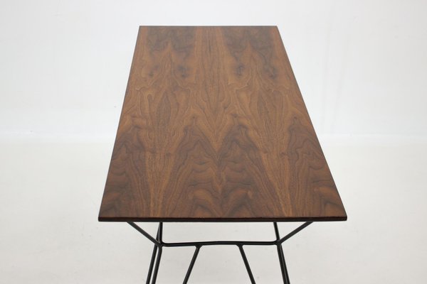 Walnut Veneer Side Table, Czechoslovakia, 1970s-TZ-1421007