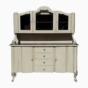 Walnut Veneered Sideboard in Shabby Finish, 1940s-RAQ-1285751