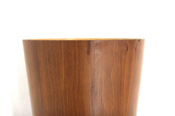 Walnut Wastebasket, Sweden, 1960s-GEK-2036125