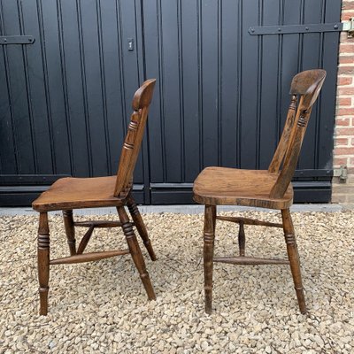 Walnut Windsor Chairs, Set of 2-VBM-1295782