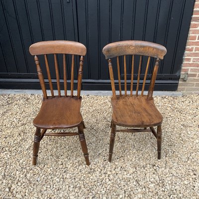 Walnut Windsor Chairs, Set of 2-VBM-1295782