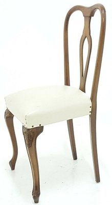 Walnut Wood Collection Chairs, 1960s, Set of 4-FIP-1153904