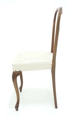 Walnut Wood Collection Chairs, 1960s, Set of 4-FIP-1153904