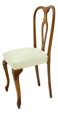 Walnut Wood Collection Chairs, 1960s, Set of 4-FIP-1153904