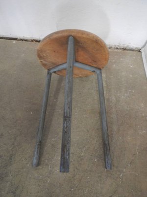 Walnut Wood Stools, 1950s, Set of 2-WWQ-1111932