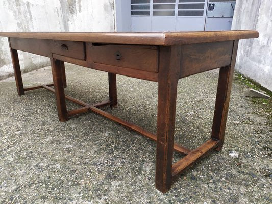 Walnut Work Table in Walnut and Oak-EAD-1763394