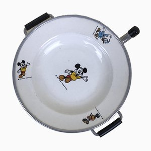 Walt Disney Mickey Mouse Ceramic and Aluminium Plate, 1960s-YNA-656184