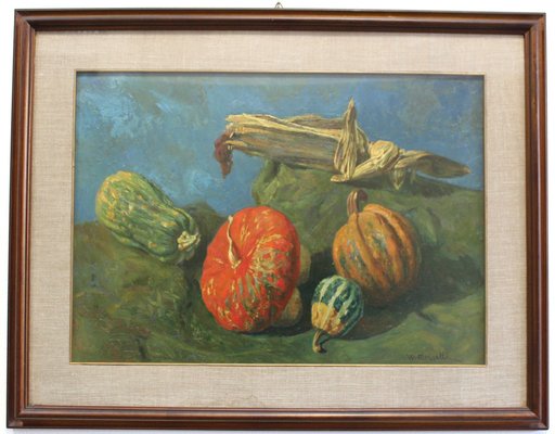 Walter Morselli, Still Life, Oil on Canvas, Framed-UMS-1260896