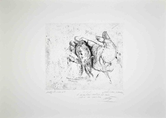 Walter Piacesi, Death of a Spring, Original Etching, 1967-ZCI-1379775