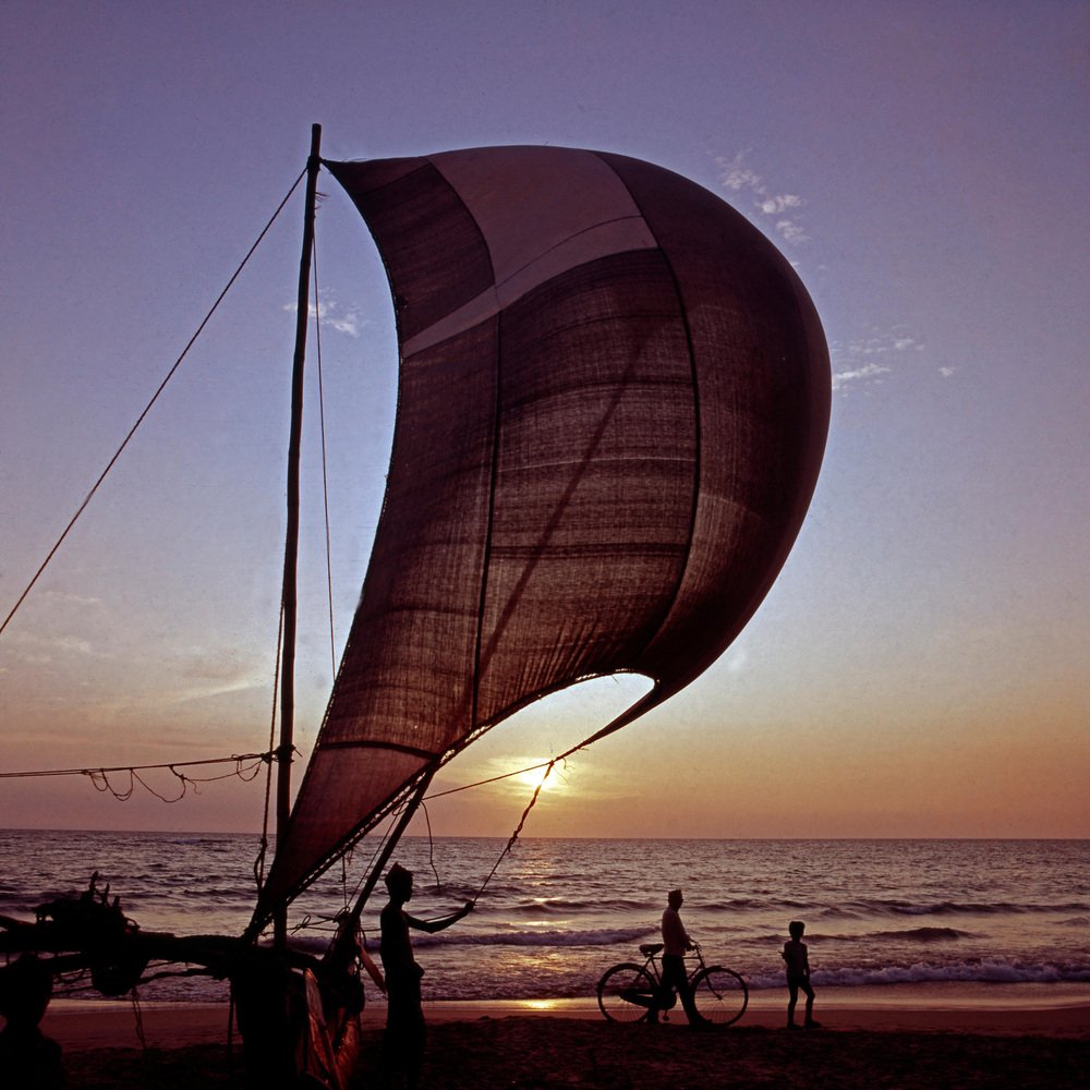 Walter Rudolph, Catamaran, Ceylon, 1980, Fine Art Print