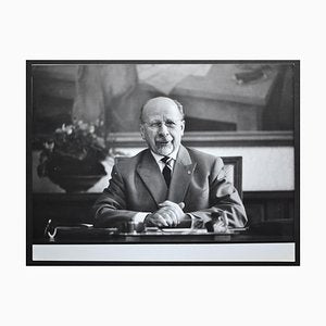 Walter Ulbricht Posing at a Desk, East Germany, 1950s-DYV-701205