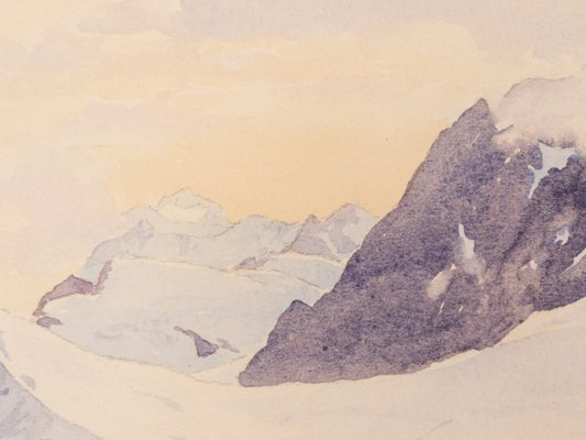 Walter Ziegler, Gebirge, Gouache on Thick Paper-GPP-1124478