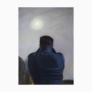 Wang Dianyu, Friend Lighting a Cigarette, 2018, Oil on Canvas-CHG-1385831