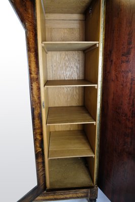 Wardrobe in Birch Wood with Faceted Mirror, 1930-UY-1723448