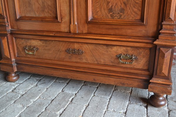 Wardrobe or Cupboard in Walnut, 1890s-GTG-1757350