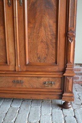 Wardrobe or Cupboard in Walnut, 1890s-GTG-1757350