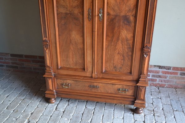 Wardrobe or Cupboard in Walnut, 1890s-GTG-1757350