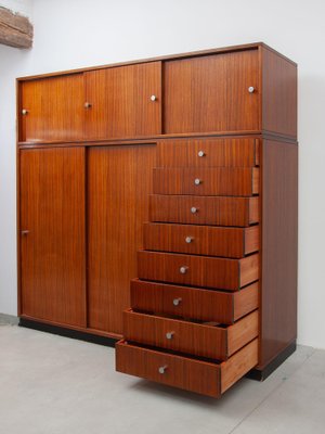 Wardrobe with 8 Drawers attributed to Alfred Hendrickx, Belform, 1960s-KL-1812102