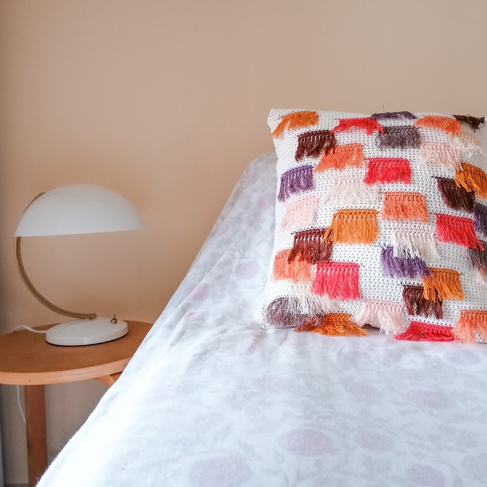 Warm Colored Franjas Pillow from Com Raiz