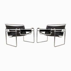 Wassily Armchairs by Marcel Breuer for Gavina, 1970s, Set of 2-PRS-1170392