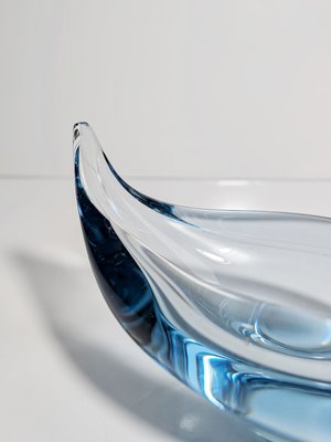 Water Blue Akva Ashtray by Per Lütken for Holmegaard, 1950s-VTK-2027118