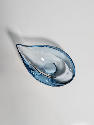 Water Blue Akva Ashtray by Per Lütken for Holmegaard, 1950s-VTK-2027118