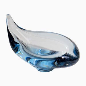 Water Blue Akva Ashtray by Per Lütken for Holmegaard, 1950s-VTK-2027118