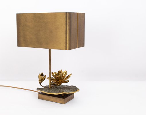 Water Lilly Table Lamp from Maison Charles, France, 1970s-UGR-1725969