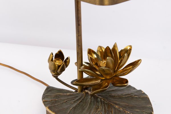 Water Lilly Table Lamp from Maison Charles, France, 1970s-UGR-1725969