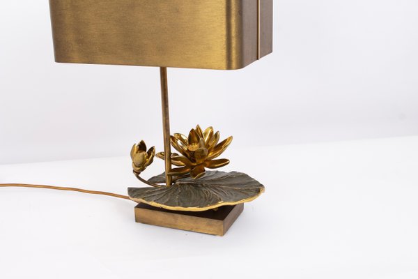 Water Lilly Table Lamp from Maison Charles, France, 1970s-UGR-1725969