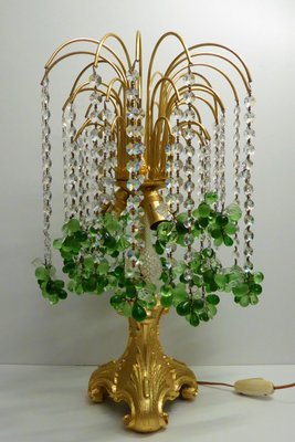 Waterfall Murano Table Lamp in Glass and Bronze, 1970s-AWL-2032510