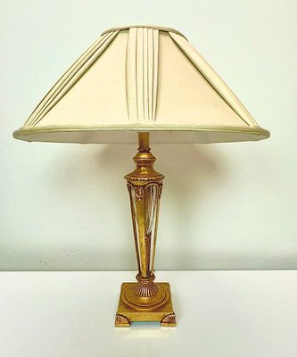 Waterford Style Bronze and Crystal Table Lamp, 1950s-WZZ-1388678