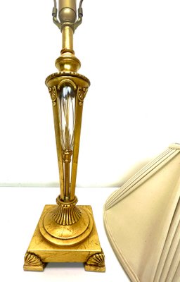 Waterford Style Bronze and Crystal Table Lamp, 1950s-WZZ-1388678