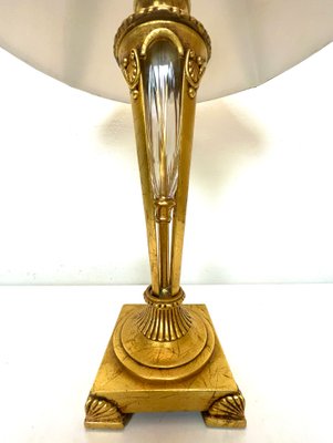 Waterford Style Bronze and Crystal Table Lamp, 1950s-WZZ-1388678