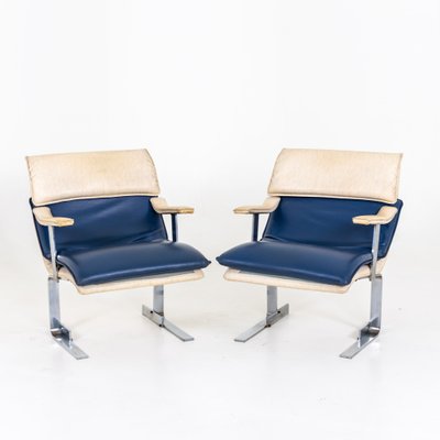 Wave Lounge Chairs by Giovanni Saporiti, 1970s, Set of 2-VEI-1430826