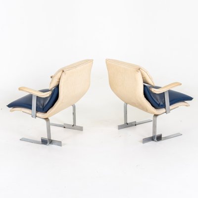 Wave Lounge Chairs by Giovanni Saporiti, 1970s, Set of 2-VEI-1430826