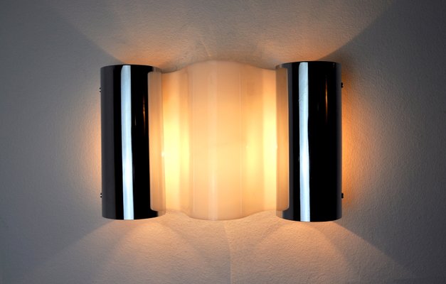 Wave Wall Light from Metalarte, Spain, 1970-EJE-1174549